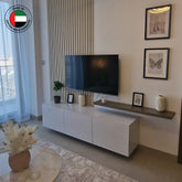 Floating White Tv Media Unit 150cm